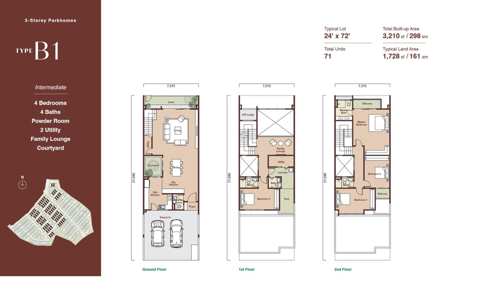 Parkhome Type B1 floor plan