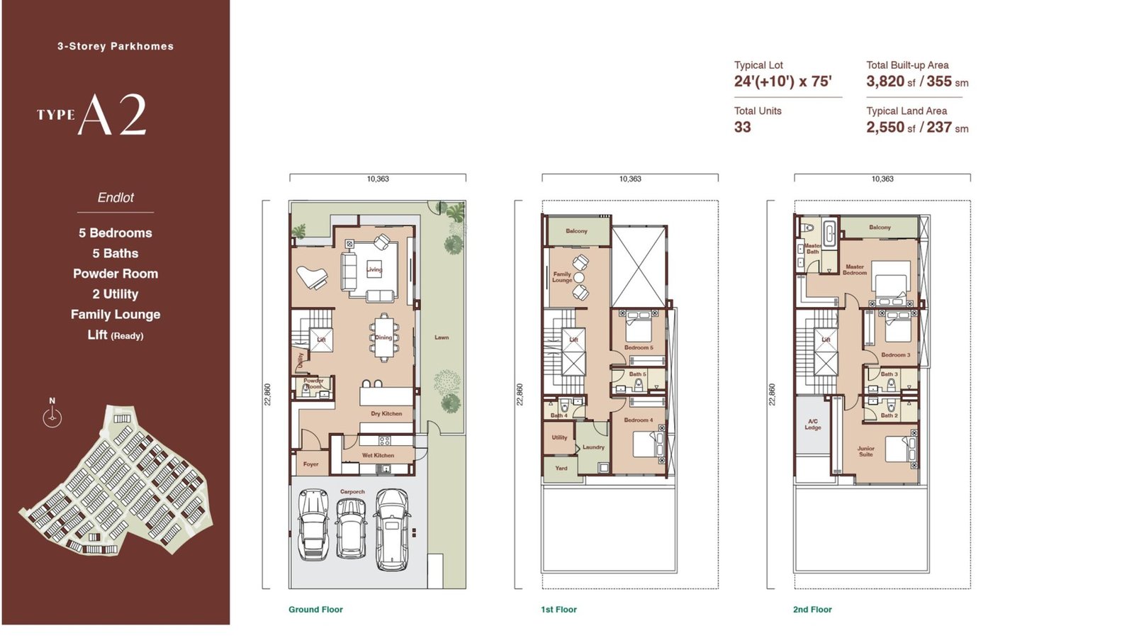 Parkhome Type A2 floor plan